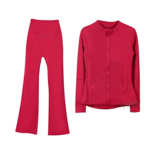 Trending Athletic Flared Legging Set